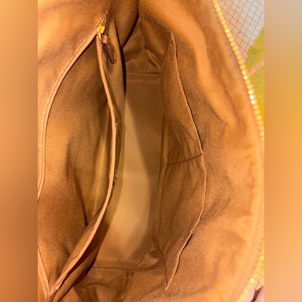 Coach City Zip Pebbled Leather Tote Bag Saddle Brown Gold Hardware - Picture 9 of 13